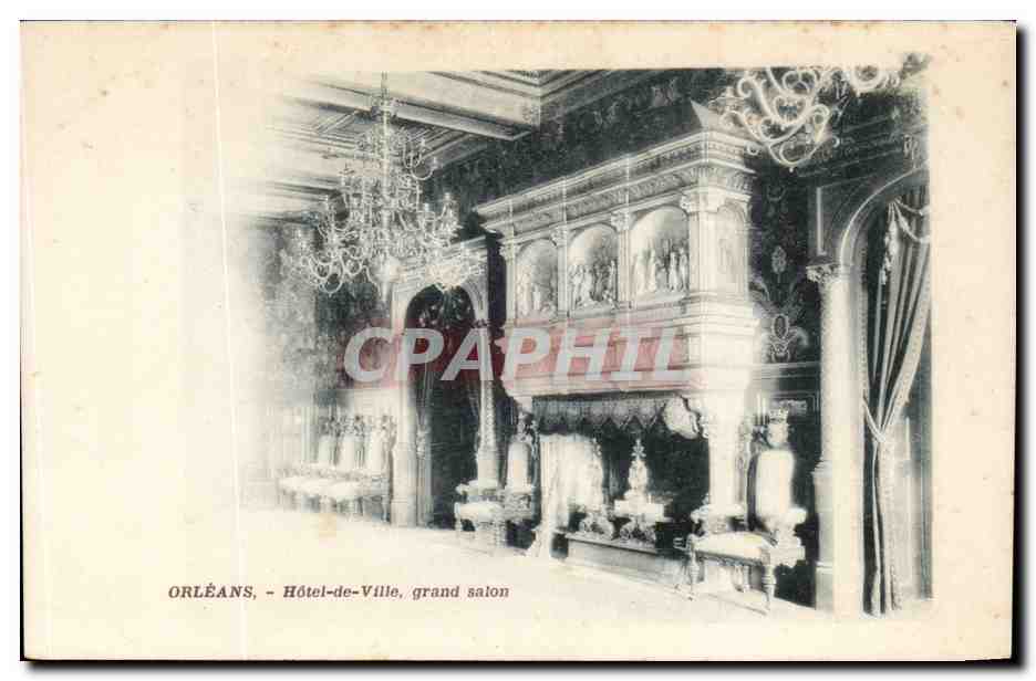 Orleans CPA Hotel de ville Grand salon