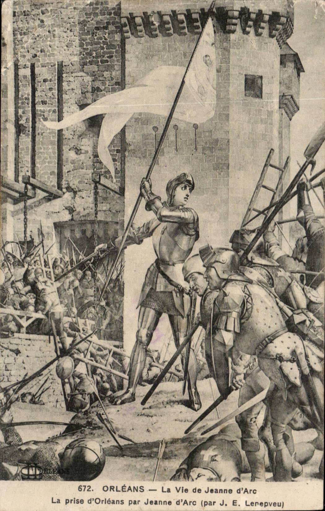 Orléans — Die Einnahme von Orléans durch Jeanne d'Arc — Das Leben von Jeanne d'Arc (von J. E. Lenepeu)