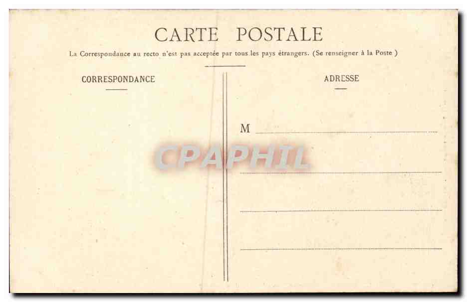 Chatillon Coligny CPA Buste de l'amiral Gaspard de Coligny — Back
