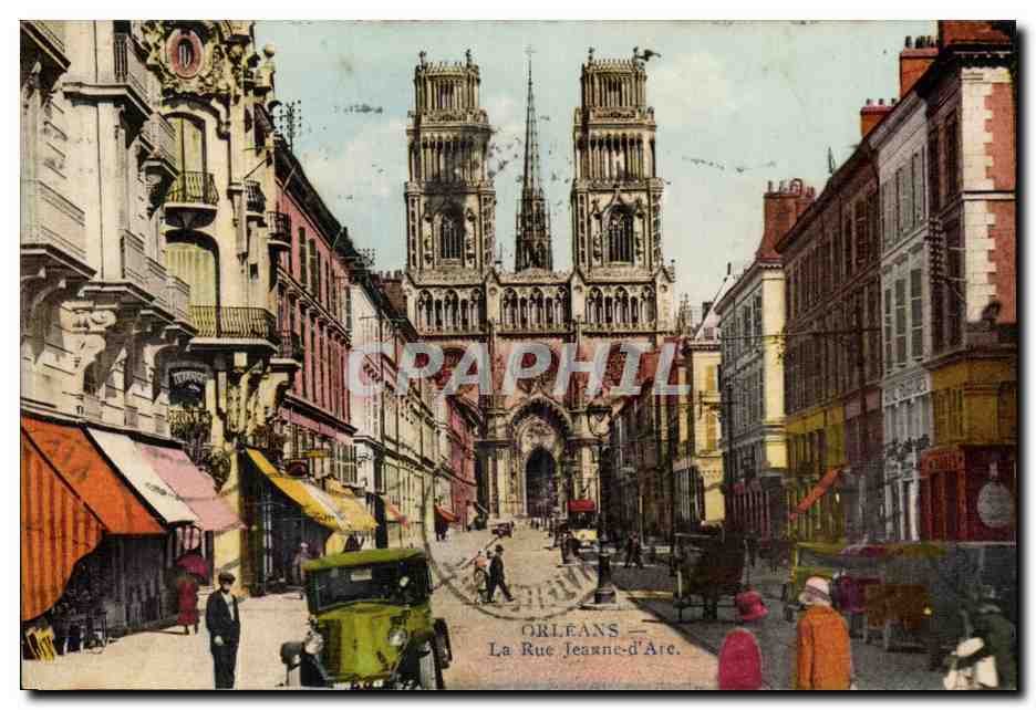 Orleans CPA La rue Jeanne d'arc