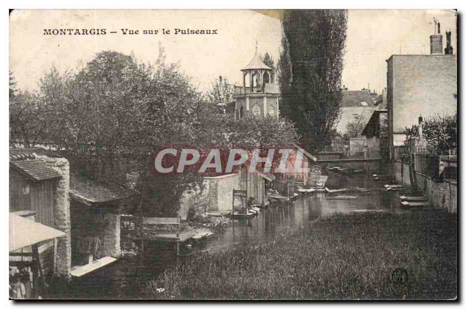 Montargis CPA Vue sur le Puiseaux