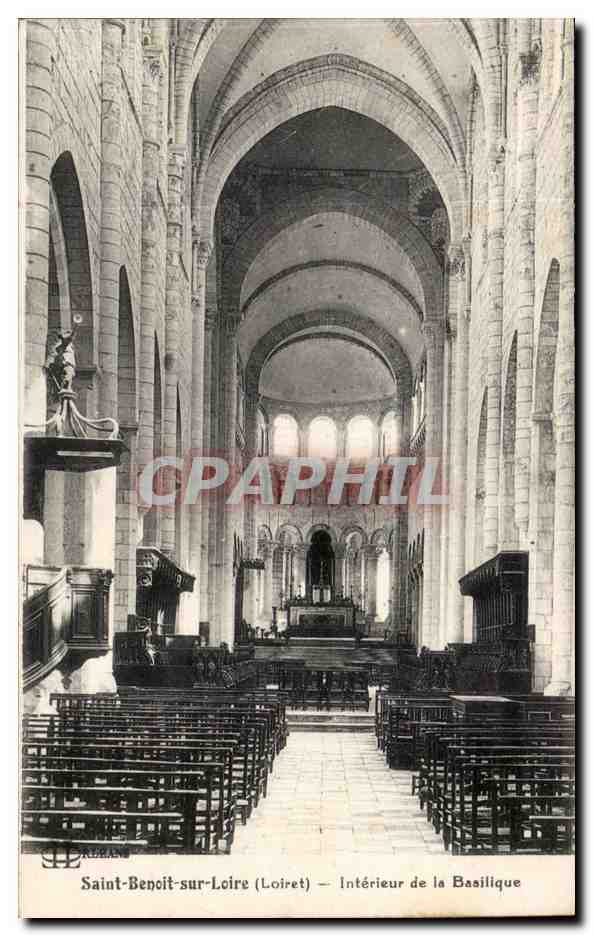 Saint Benoit sur Loire CPA Interieur de la basilique