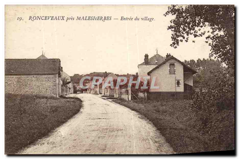 Ronceveaux près Malesherbes — Entrée du village — Philippe edit.