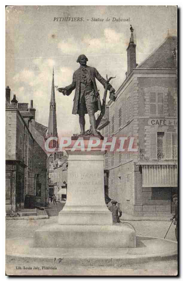 Pithiviers CPA Statue de Duhamel Dumonceau Agronome francais