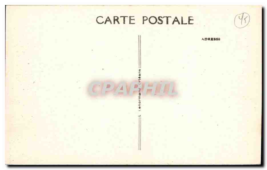 Saint Benoit sur loire CPA Portail nord de la basilique  — Rückseite