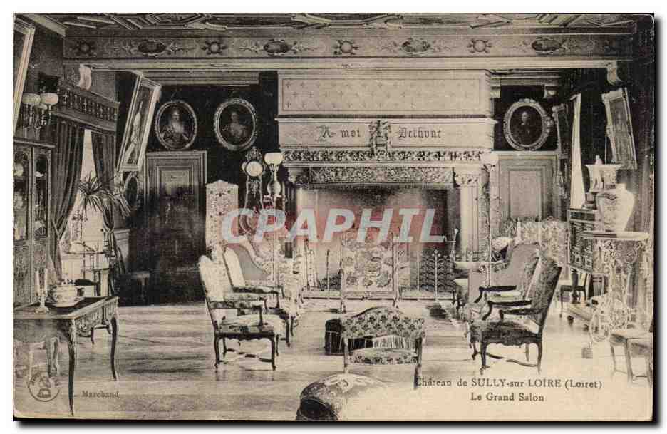 CPA Chateau de Sully sur loire le grand salon