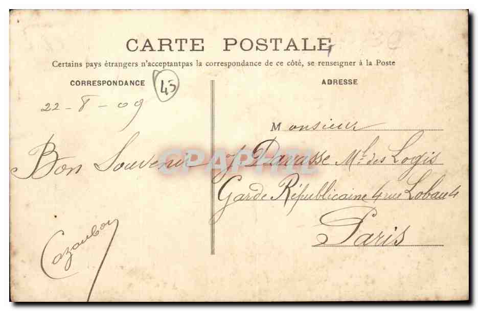 Meung-sur-Loire — La Mauve à Saint-Hilaire — Librairie Vve Gonelle à Meung-sur-Loire — Rückseite