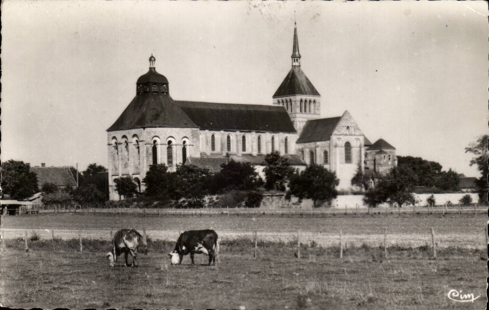 Saint Benoit sur Loire cPA Basilique Vue d'ensemble