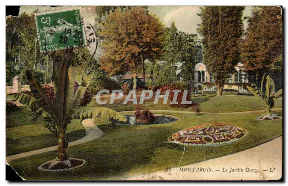 Montargis cPA Le jardin Durzy