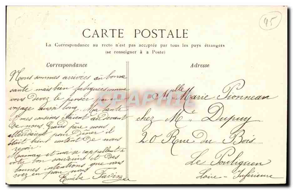 Montargis CPA La caisse d'Epargne — Rückseite