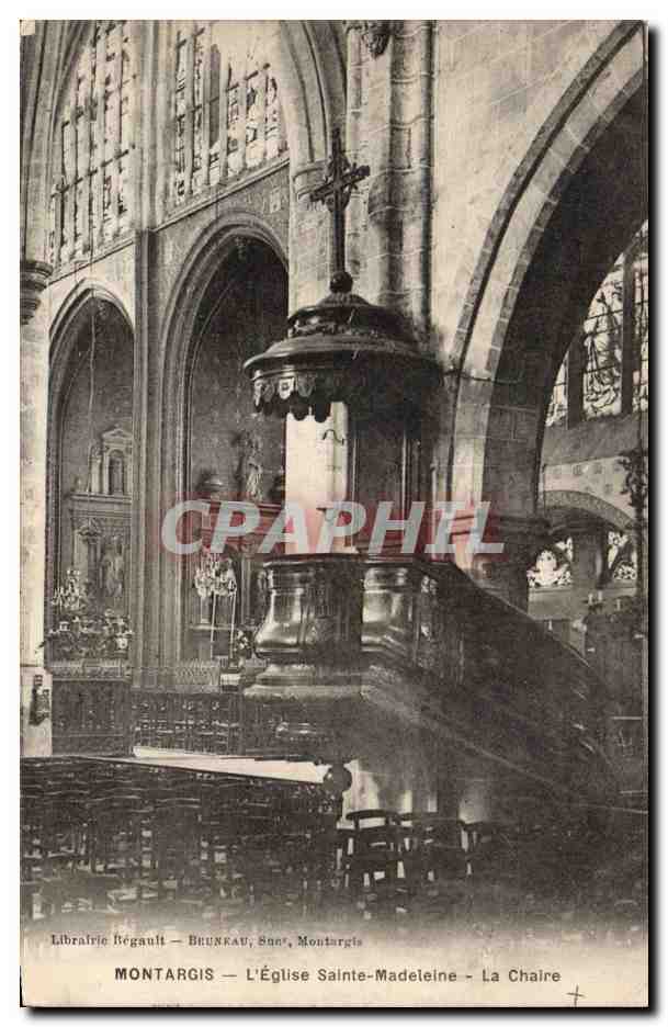 Montargis CPA L'eglise Sainte Madeleine La chaire