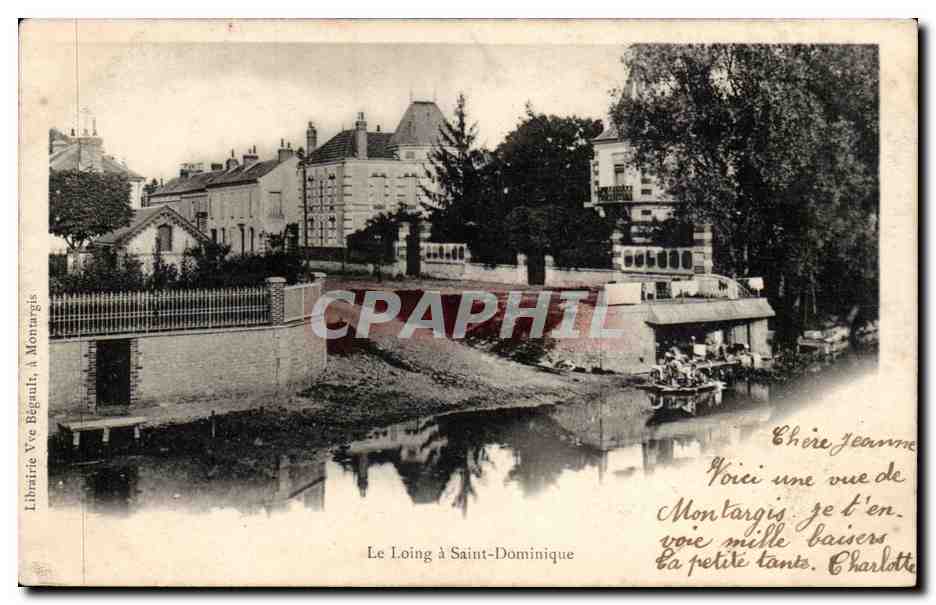 Le Loing à Saint-Dominique — Montargis — Librairie Yv'e Bégault, à Montargis
