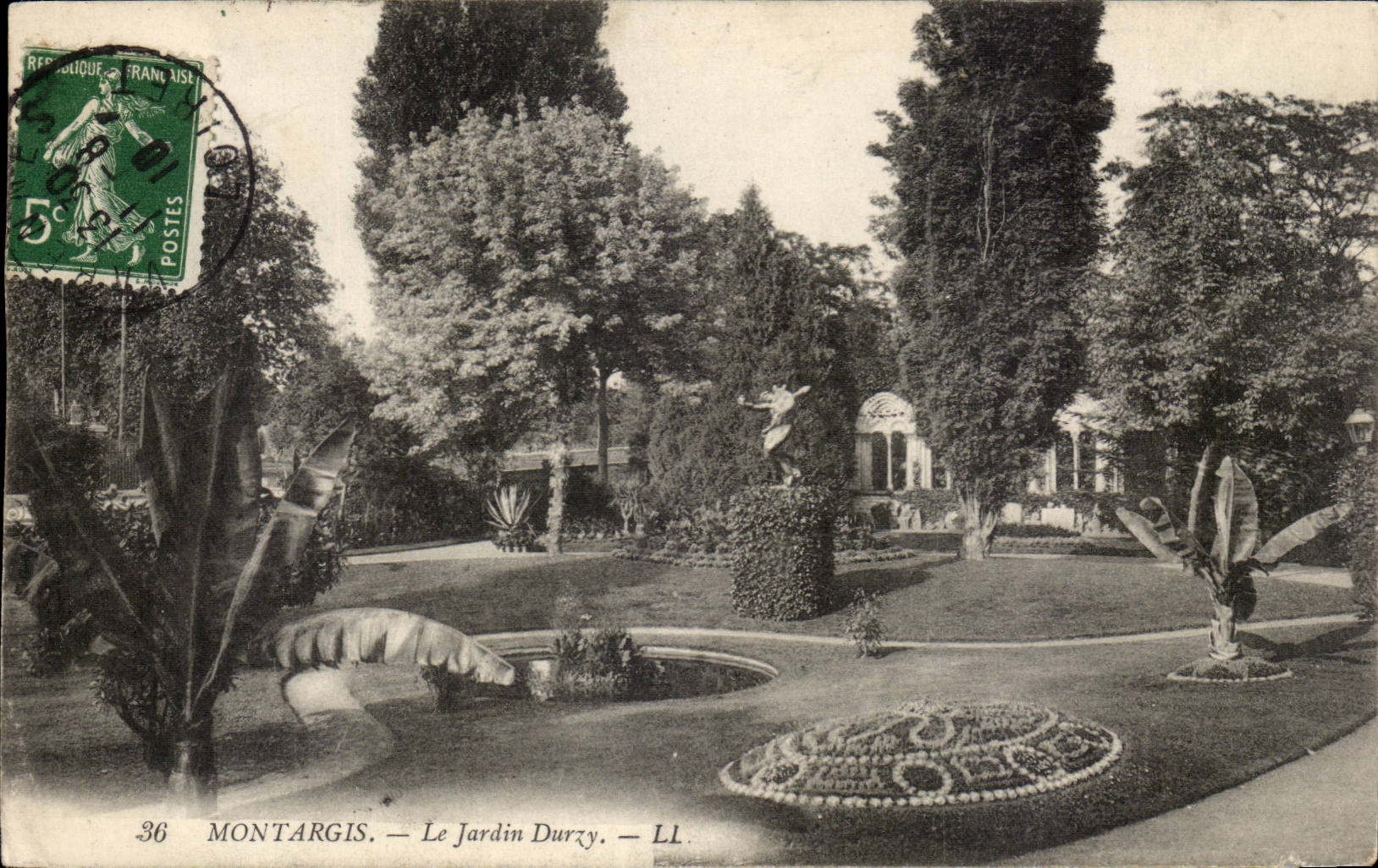 Montargis CPA Le jardin Durzy