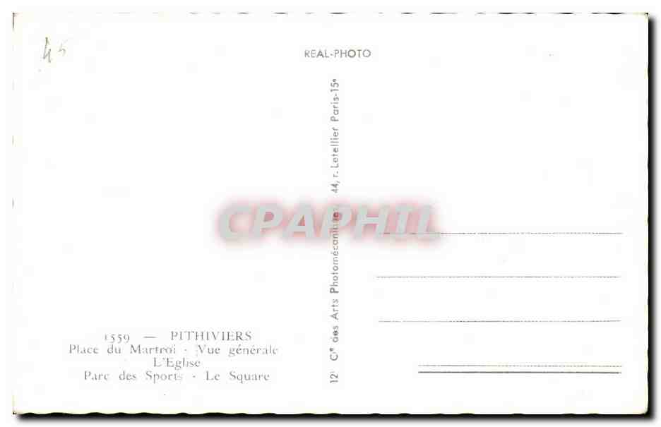 CPM Pithiviers — Back