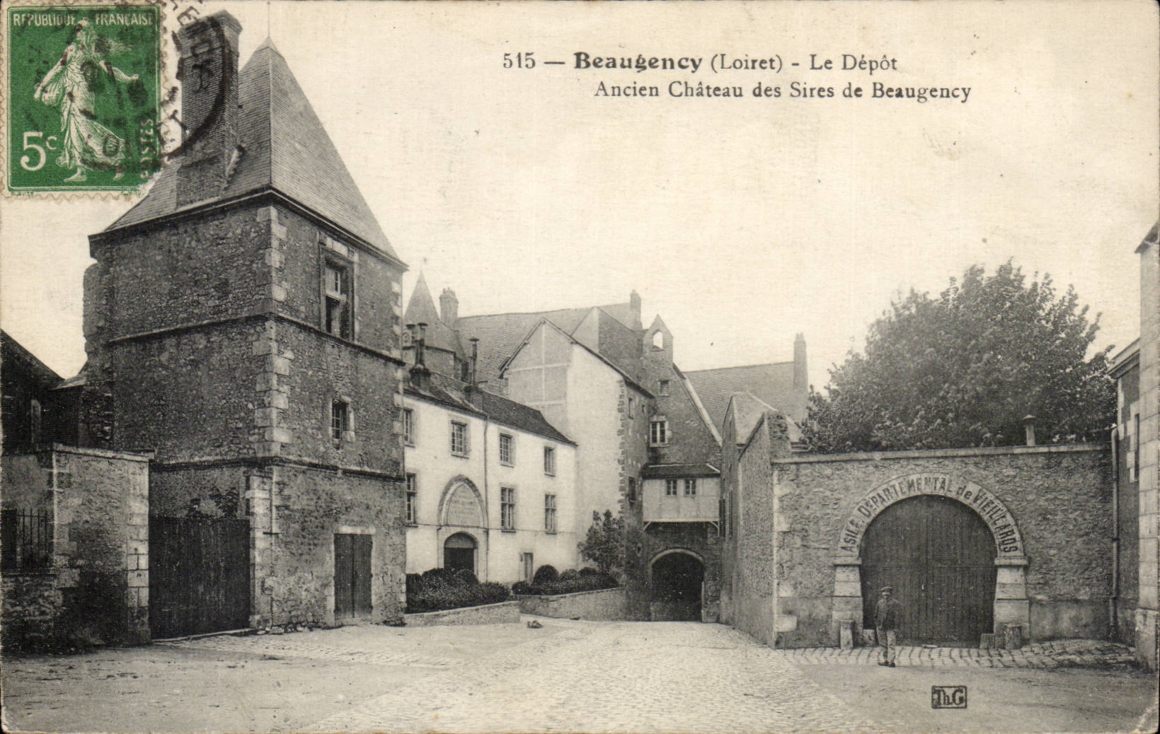 Beaugency (Loiret) — Le Dépôt — Ancien Château des Sires de Beaugency — éditeur D.L.C.