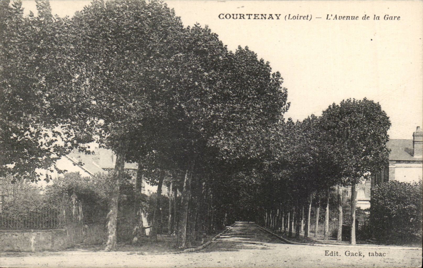 Courtenay CPA L'avenue de la gare