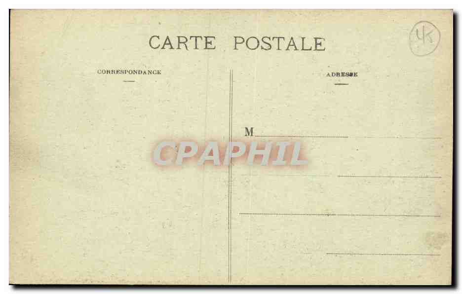 Montargis CPA Le pont de la chaussee La caisse d'epargne — Rückseite