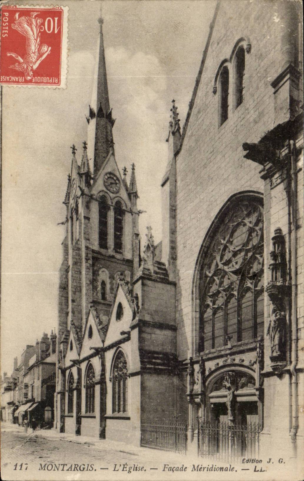 Montargis CPA L'eglise Facade meridionale