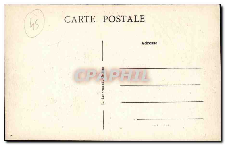 Meung sur Loire CPA Chaussee des Mauves — Rückseite