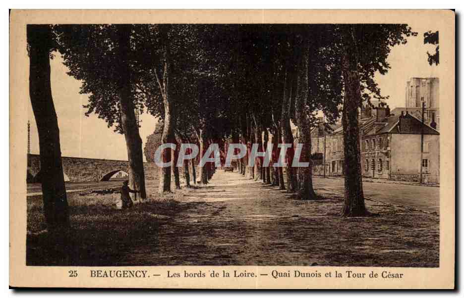Beaugency — Die Ufer der Loire — Quai Dunois und die Caesar-Turm