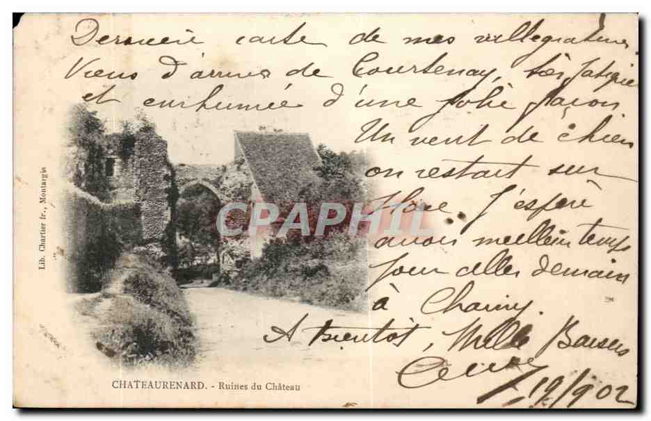Chateaurenard CPA Ruines du chateau