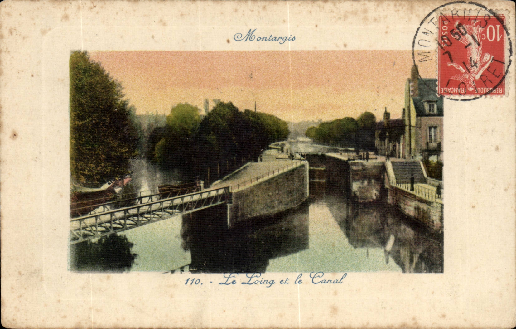 Montargis CPA L'etang et le canal