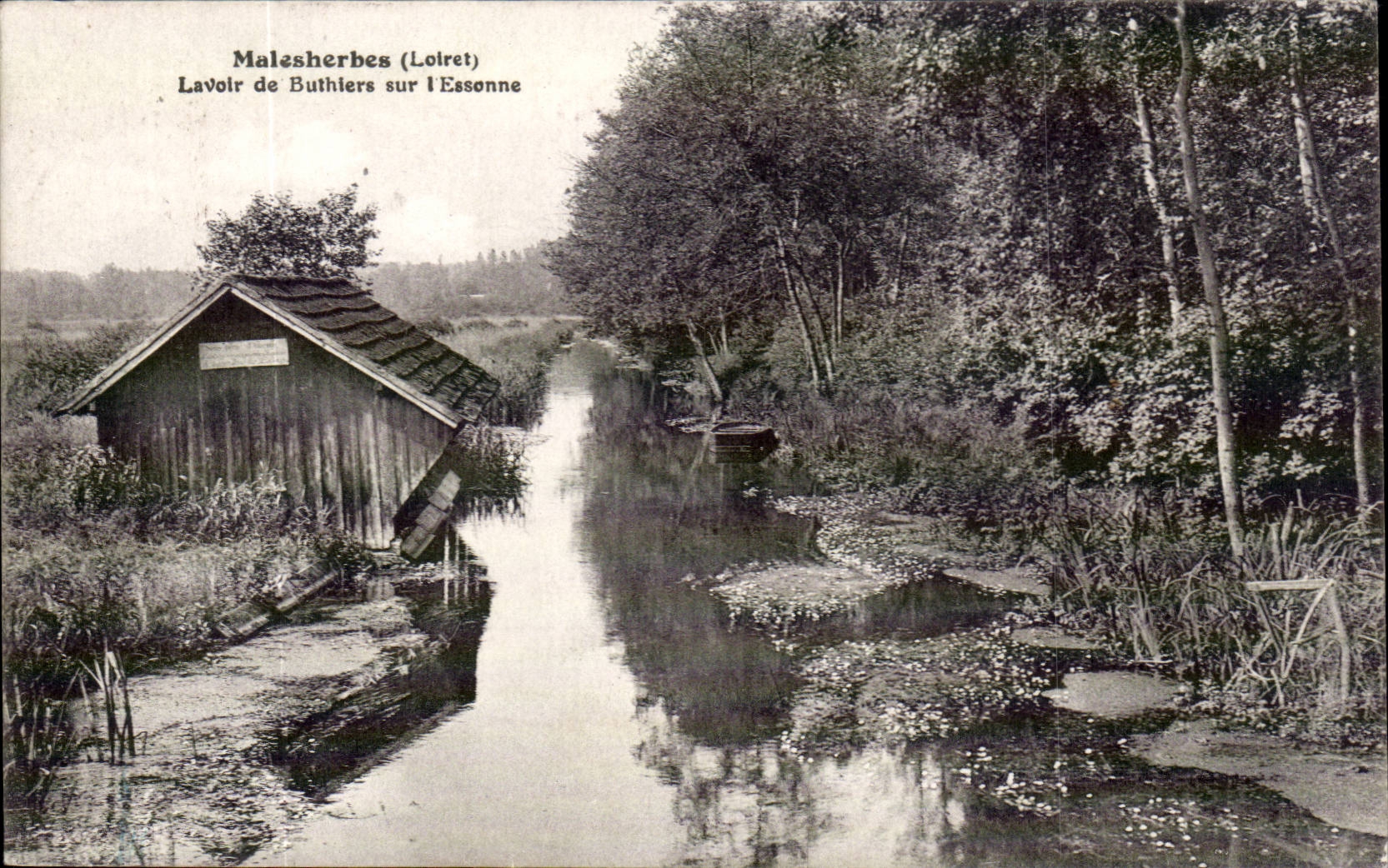 CPA malesherbes Lavoir de Buthiers sur l'Essonne