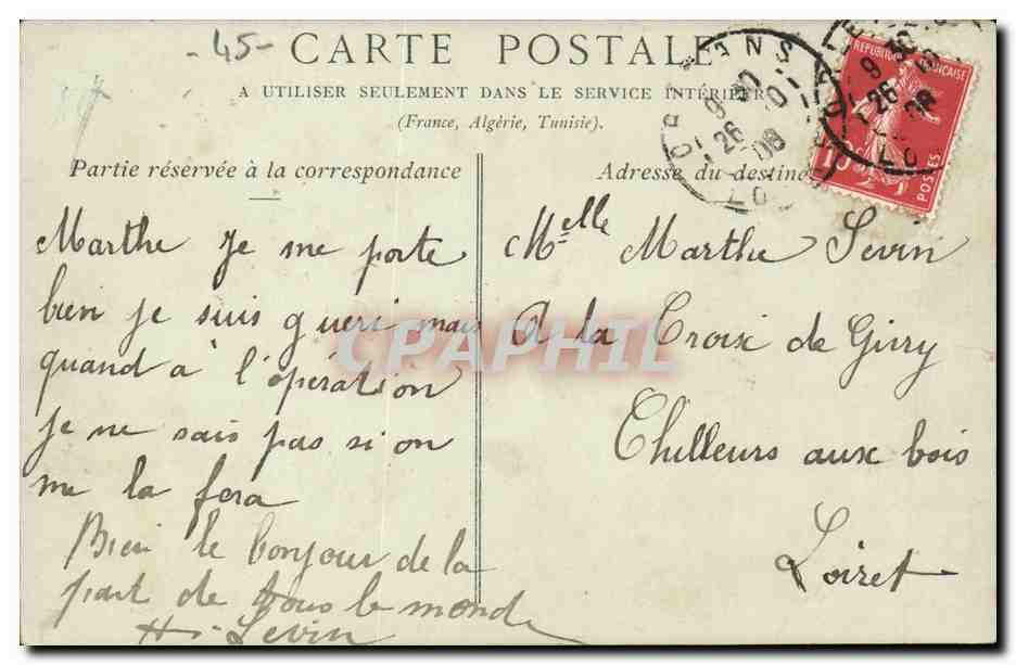 Orleans CPA Vue generale — Verso