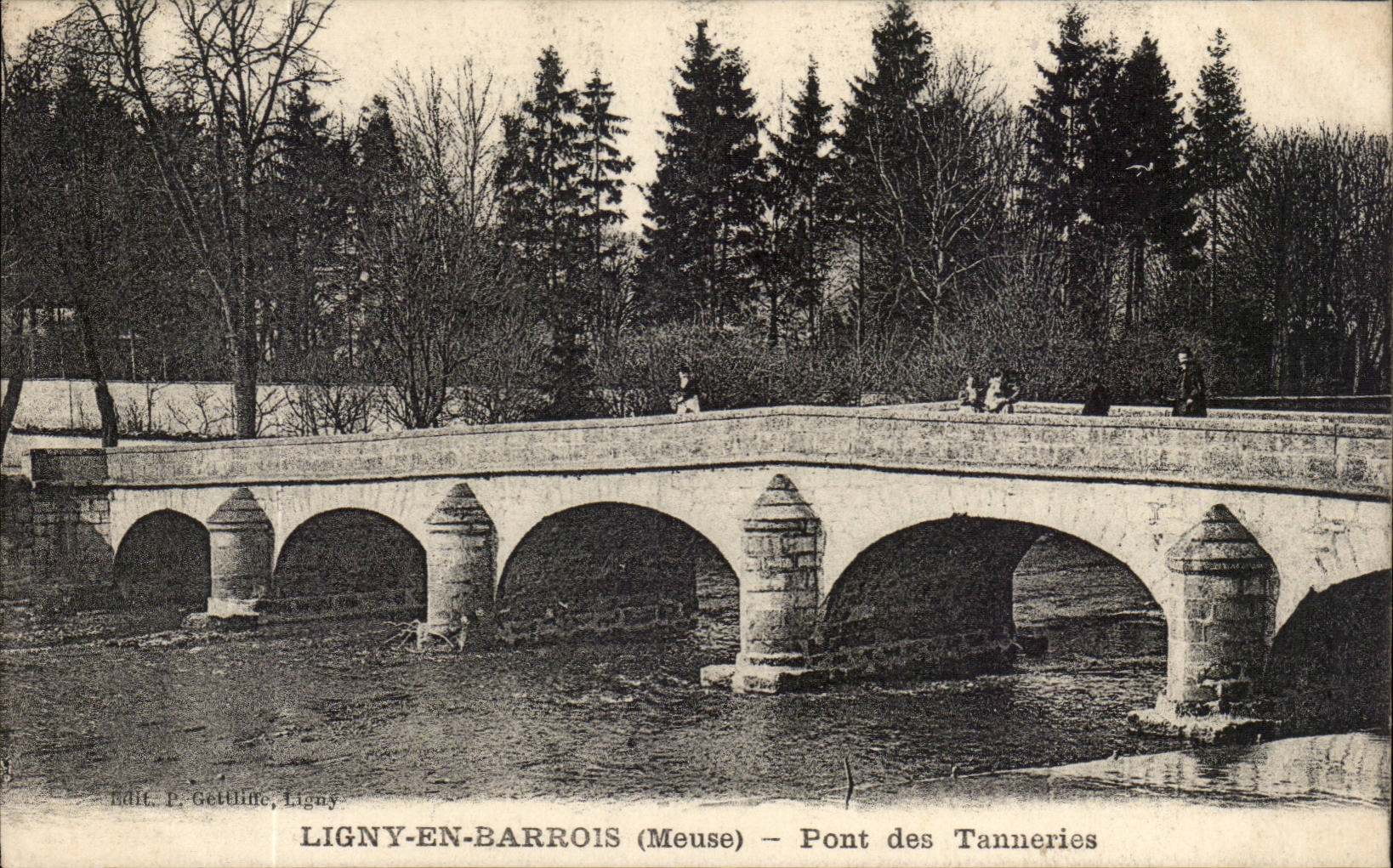 Ligny en Barrois - Pont des Tanneries - CPA 