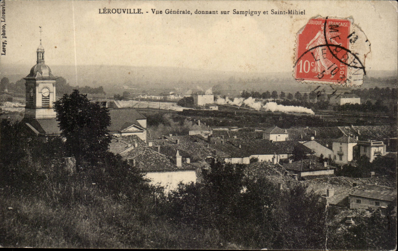Lerouville - Vue Generale donnant sur Sampigny et Saint Mihiel CPA 