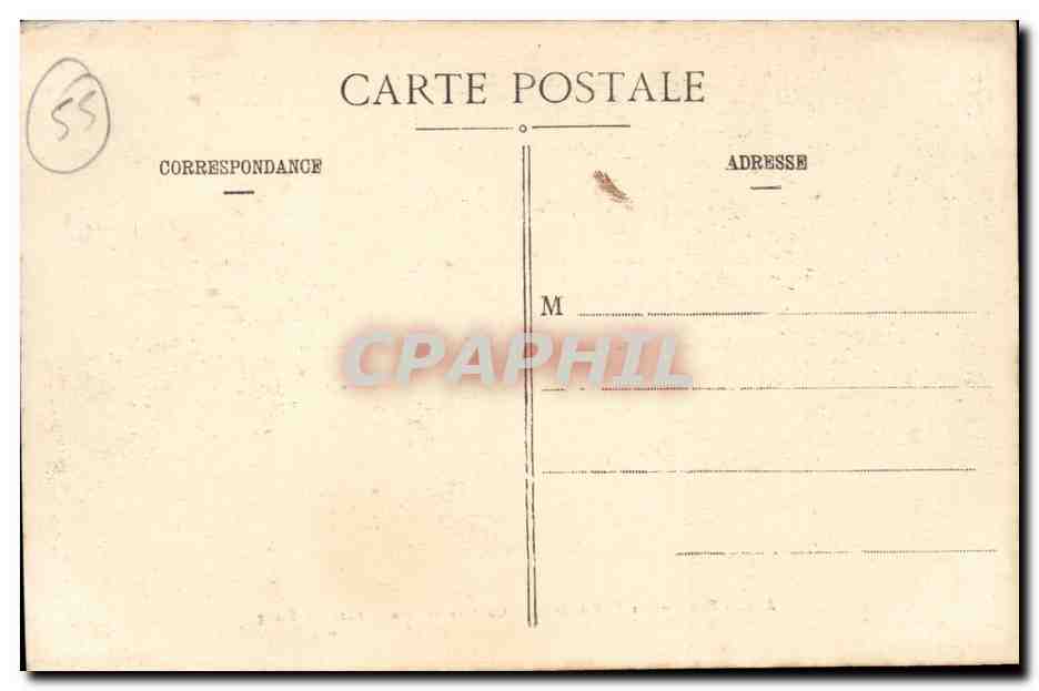 Environs de Bar le Duc - Chateau de Jean d'Heurs - L'etang CPA  — Rückseite