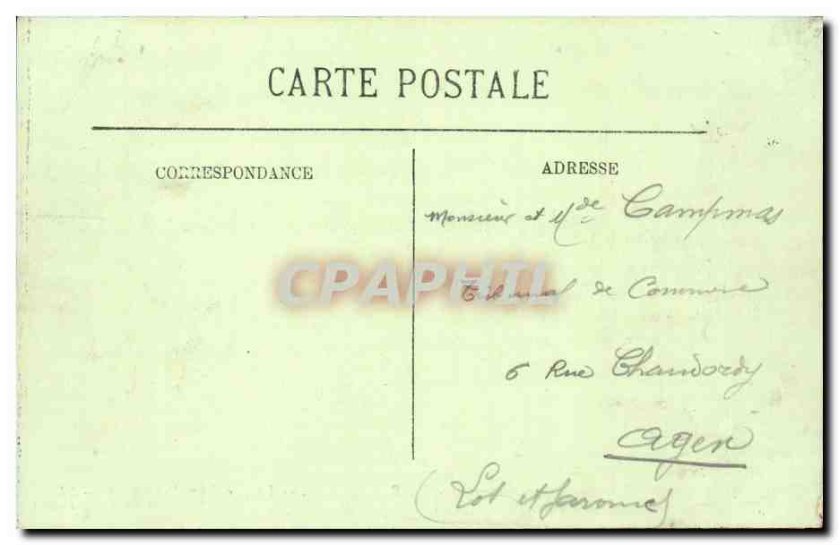Bar le Duc - La Rue Entre Deux Ponts - CPA  — Rückseite