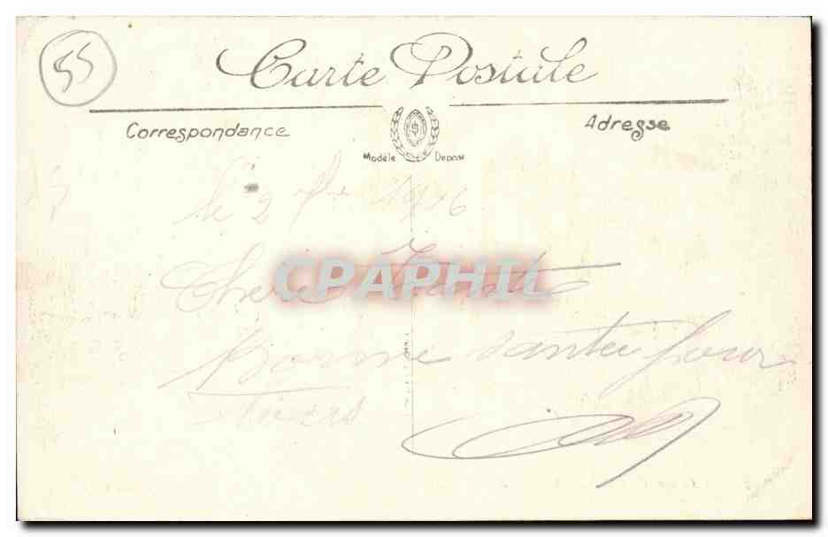 Bar le Duc CPA Le boulevard de la Rochelle — Rückseite