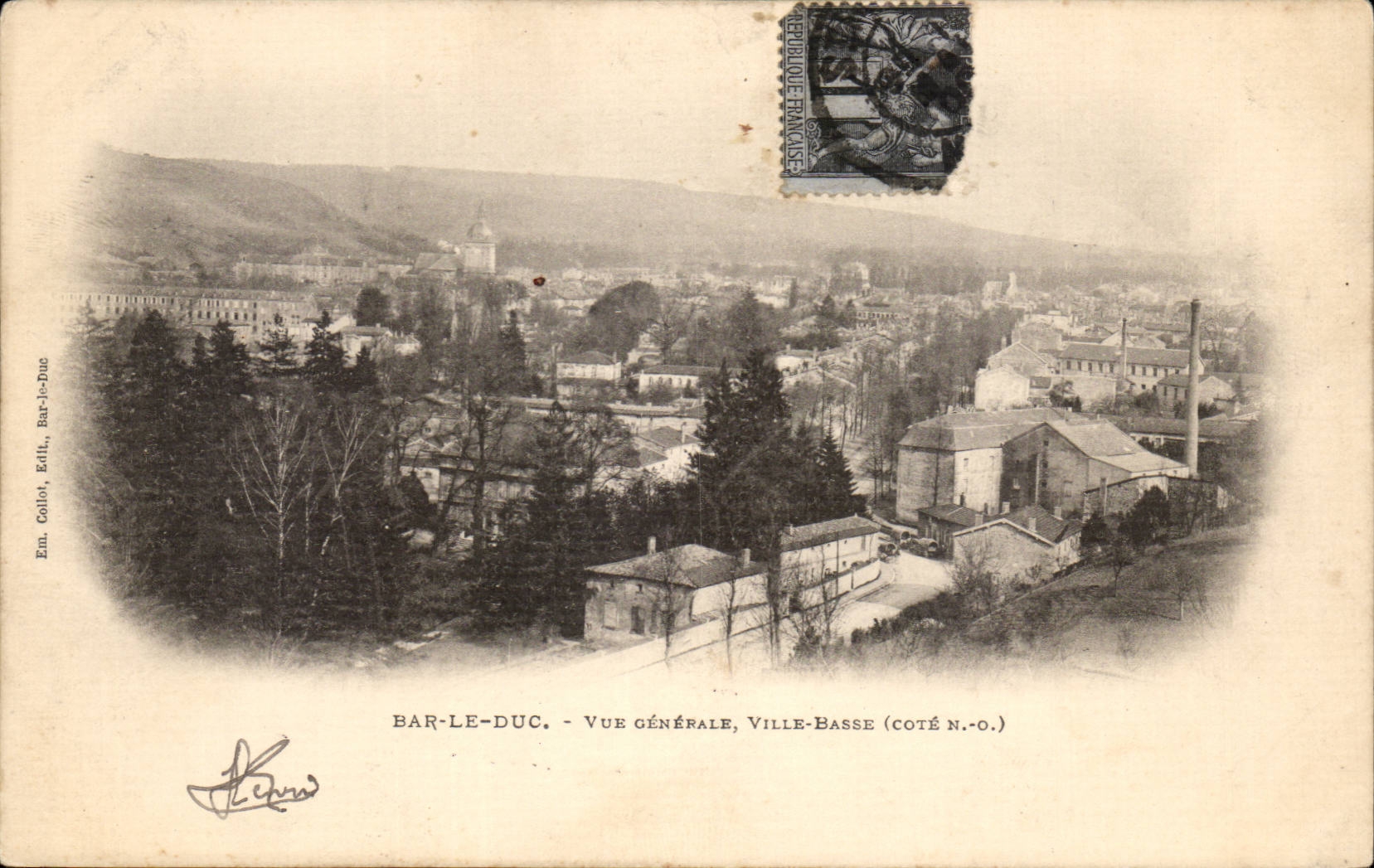 Bar le Duc CPA Vue generale Ville basse