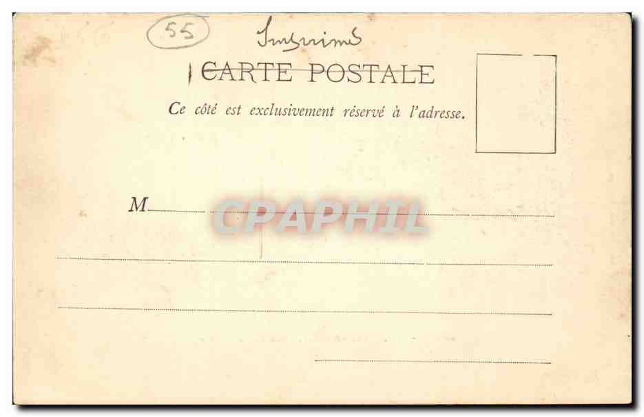 Bar le Duc CPA Vue generale Ville basse — Rückseite