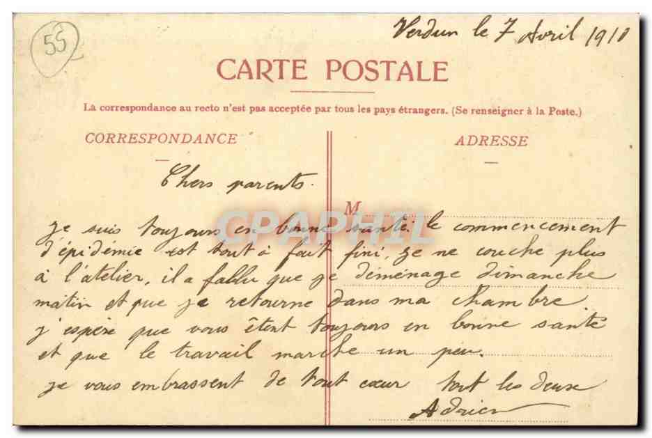 Verdun — Place du Gouverneur et Gendarmerie — Édition des Nouvelles Galeries, Verdun — Reverso