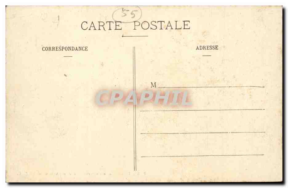 Bar le Duc CPA Porte d'entree de l'ancien chateau ducal — Verso