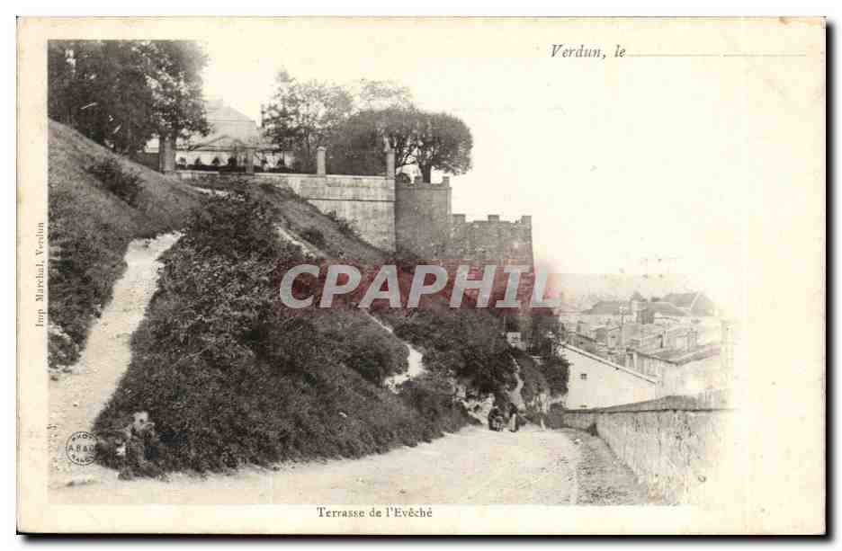 Verdun - Terrasse de l'Eveche - CPA 