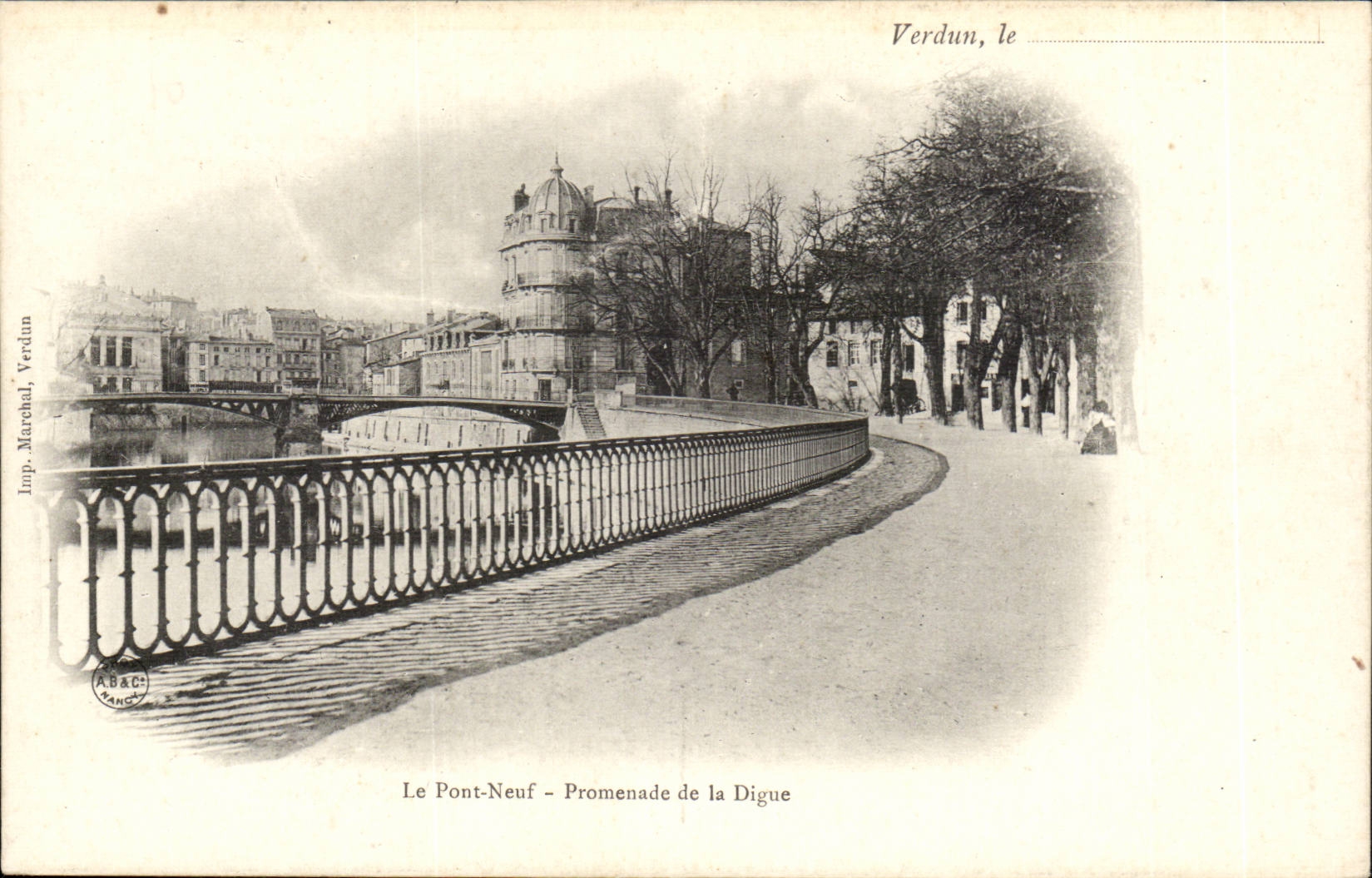 Verdun - Le Pont Neuf - Promenade de la Digue - CPA 