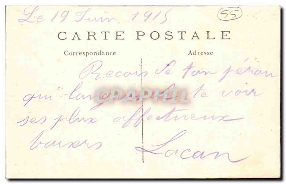 Verdun - Promenade de la Digue - CPA  — Rückseite