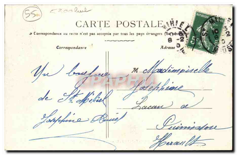 Saint Mihiel - Le Calvaire des Roches - CPA  — Rückseite