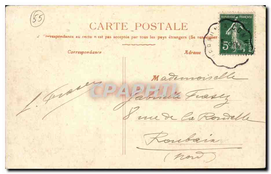 Saint Mihiel - en six cartes - la Meuse - Le Quai des Accacias - Le Chateau des Annonciades - CPA  — Back
