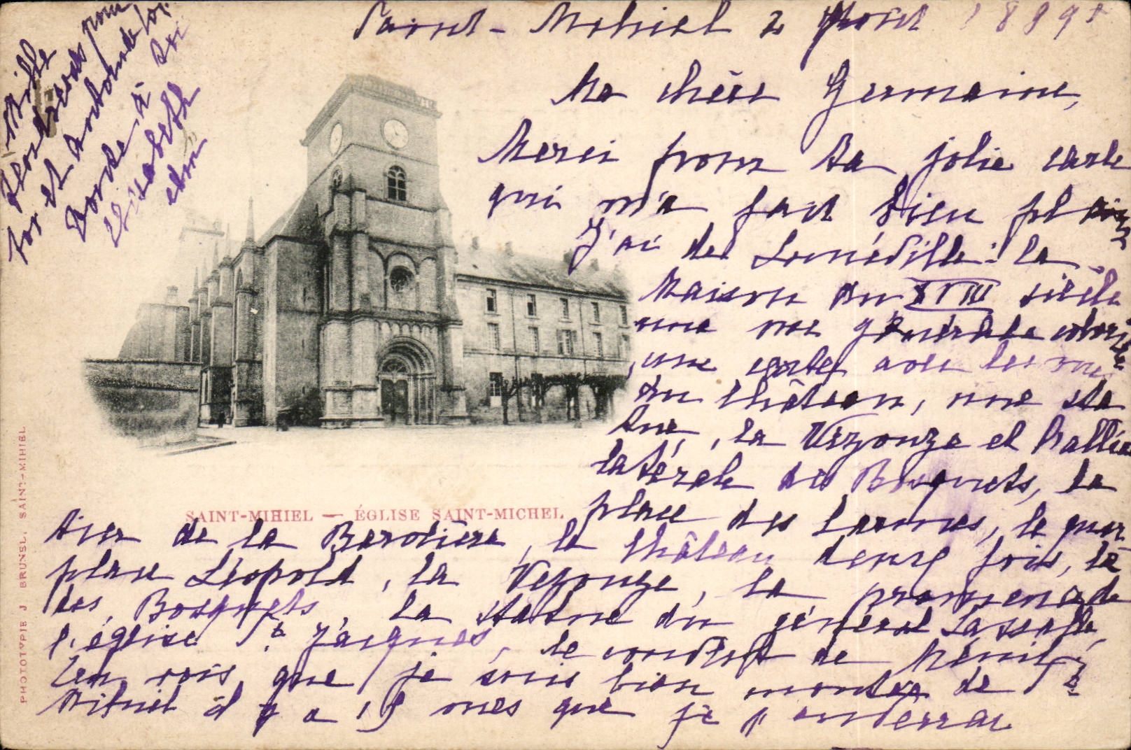 Saint-Mihiel — Église Saint-Michel — Phototypie J. Brunel