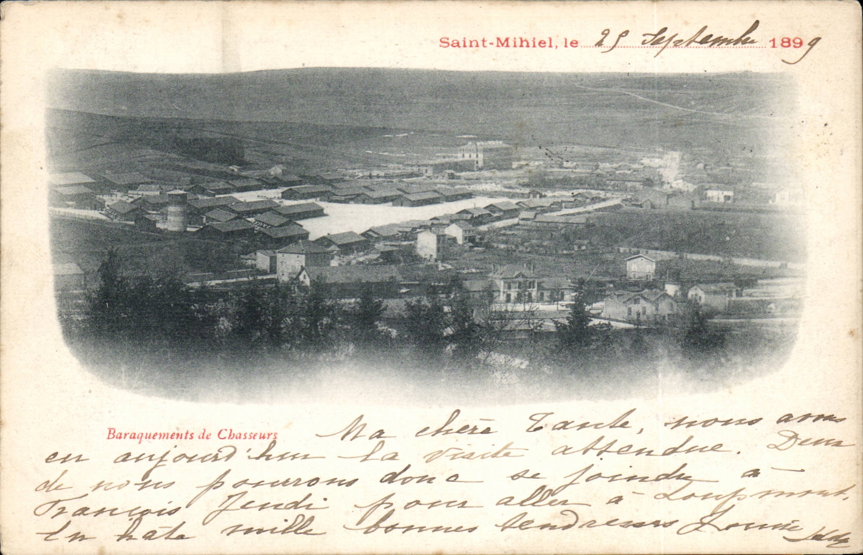 Saint Mihiel - 1889 - Baraquements de Chasseurs - CPA 