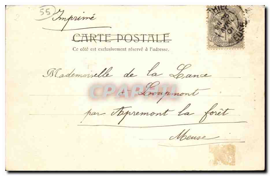 Saint Mihiel - 1901 - Eglise Saint Etienne - CPA  — Back