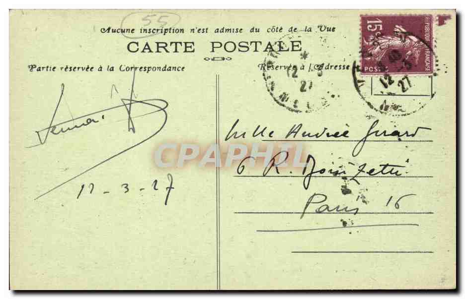 Verdun - La Porte Saint Paul - CPA  — Rückseite