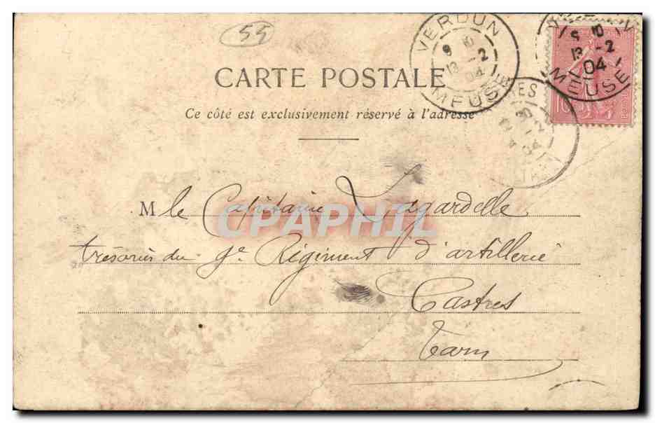 Verdun - 1904 Ancien Couvent des Recollets - actuellement Manufacture de Lingerie Gras Roger - CPA  — Rückseite