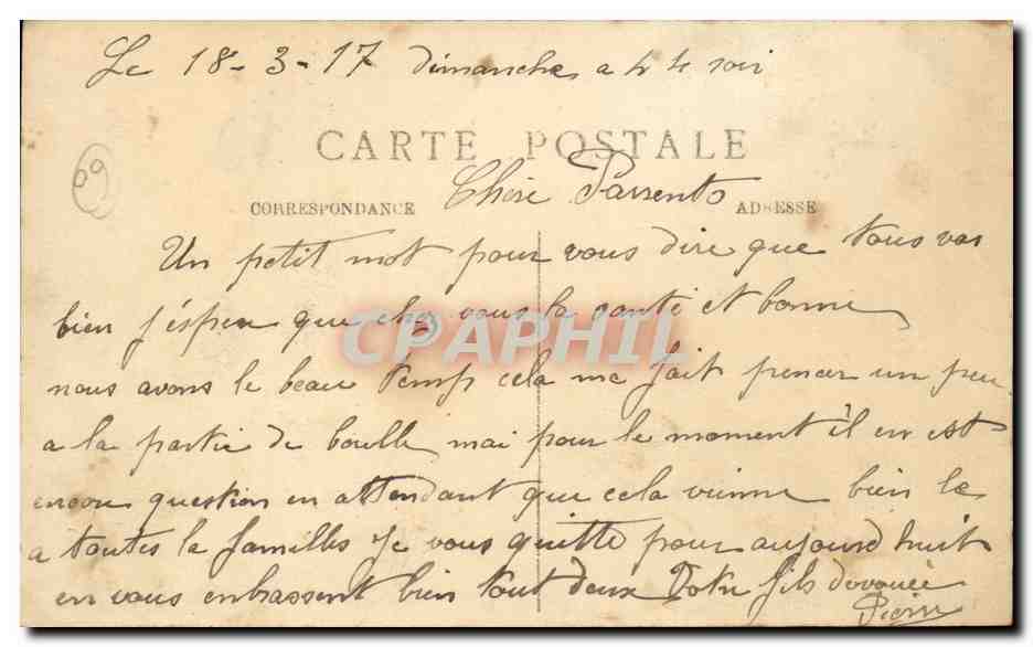 Liancourt (Oise) — Un coin de la Place et Rue Victor-Hugo — Vandenhove, Liancourt — Verso