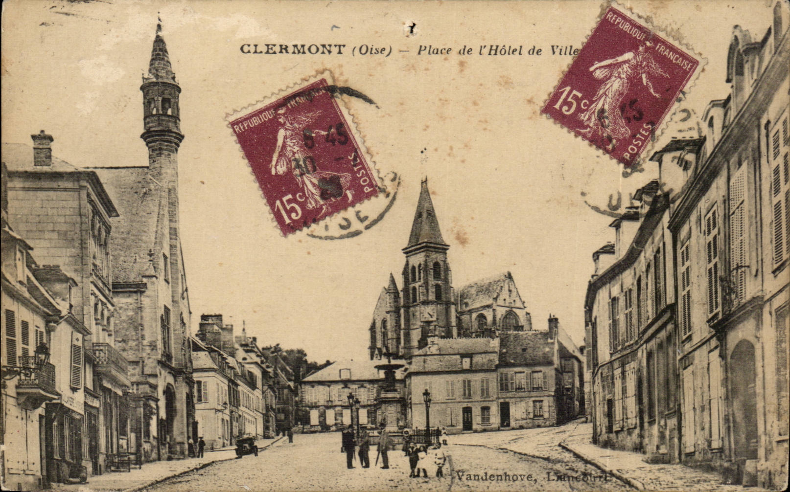 Clermont - Place de l'Hotel de Ville CPA 