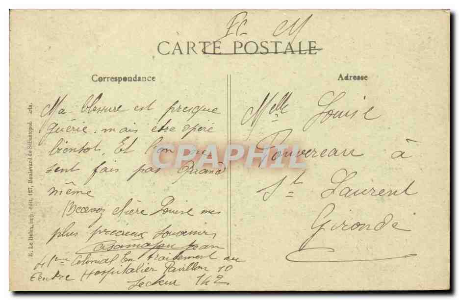Les Soldats Français à CANDOR — Guerre 1914-15-16-17 — Viés, Paris N° 1583 — Reverso
